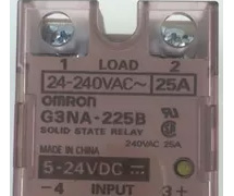 Omron G3NA-225B DC5-24 Solid State Relay, Zero Cross Function, Yellow  Indicator, Phototriac Coupler Isolation, 25 A Rated Load Current, 24 to 240  VAC Rated Load Voltage, 5 to 24 VDC Input Voltage